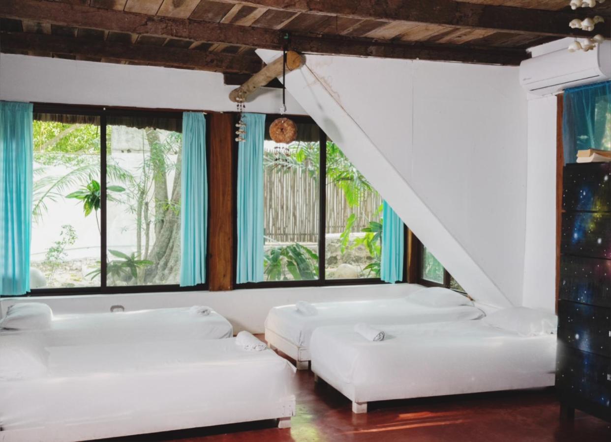 Cabanas Hostal & Camping Magic Bacalar Bagian luar foto