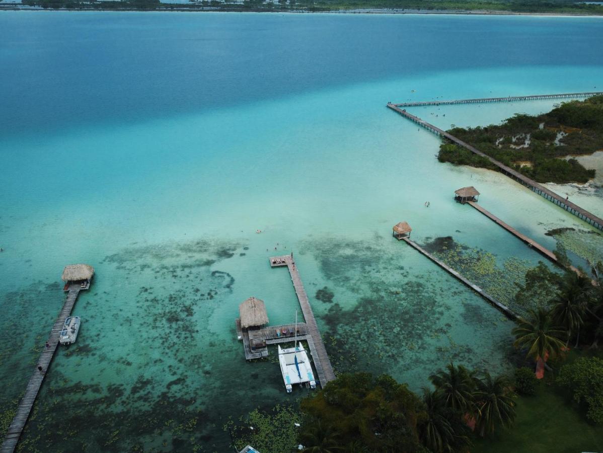 Cabanas Hostal & Camping Magic Bacalar Bagian luar foto